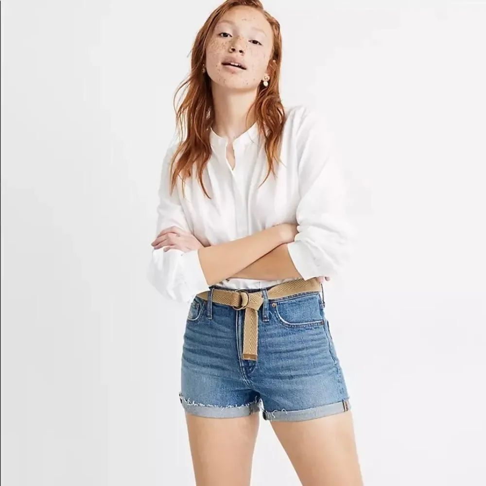 Madewell High Rise Denim Shorts in Malden Wash 30